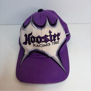 Vintage Hoosier Racing Tire Purple Adjustable Hat